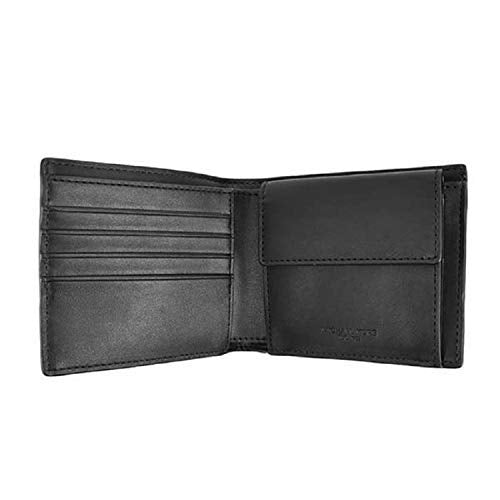 Michael Kors Men's Leather Cooper Billfold Wallet with Passcase, Card Slot (Admiral Blue)