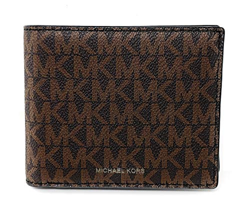 Michael Kors Men's Cooper Billfold with Passcase Wallet (Brown)