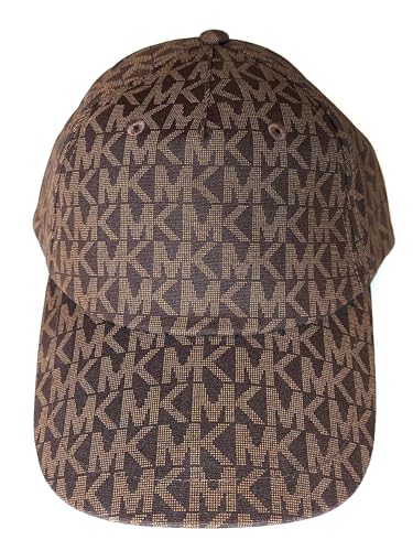 Michael Kors Unisex MK Logo Baseball Hat Cap Brown One Size