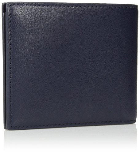 Lacoste Mens Fitzgerald Small Billfold Wallet, Peacoat Blue, One Size