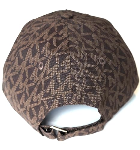 Michael Kors Unisex MK Logo Baseball Hat Cap Brown One Size