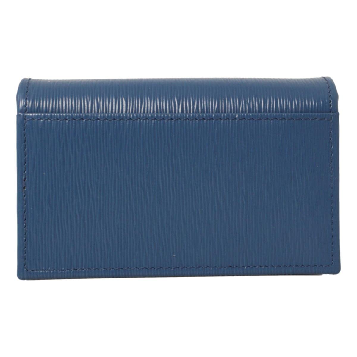 Prada Vitello 'Move' Signature Logo Plaque Card Case, Baltico (Navy) 1MC122