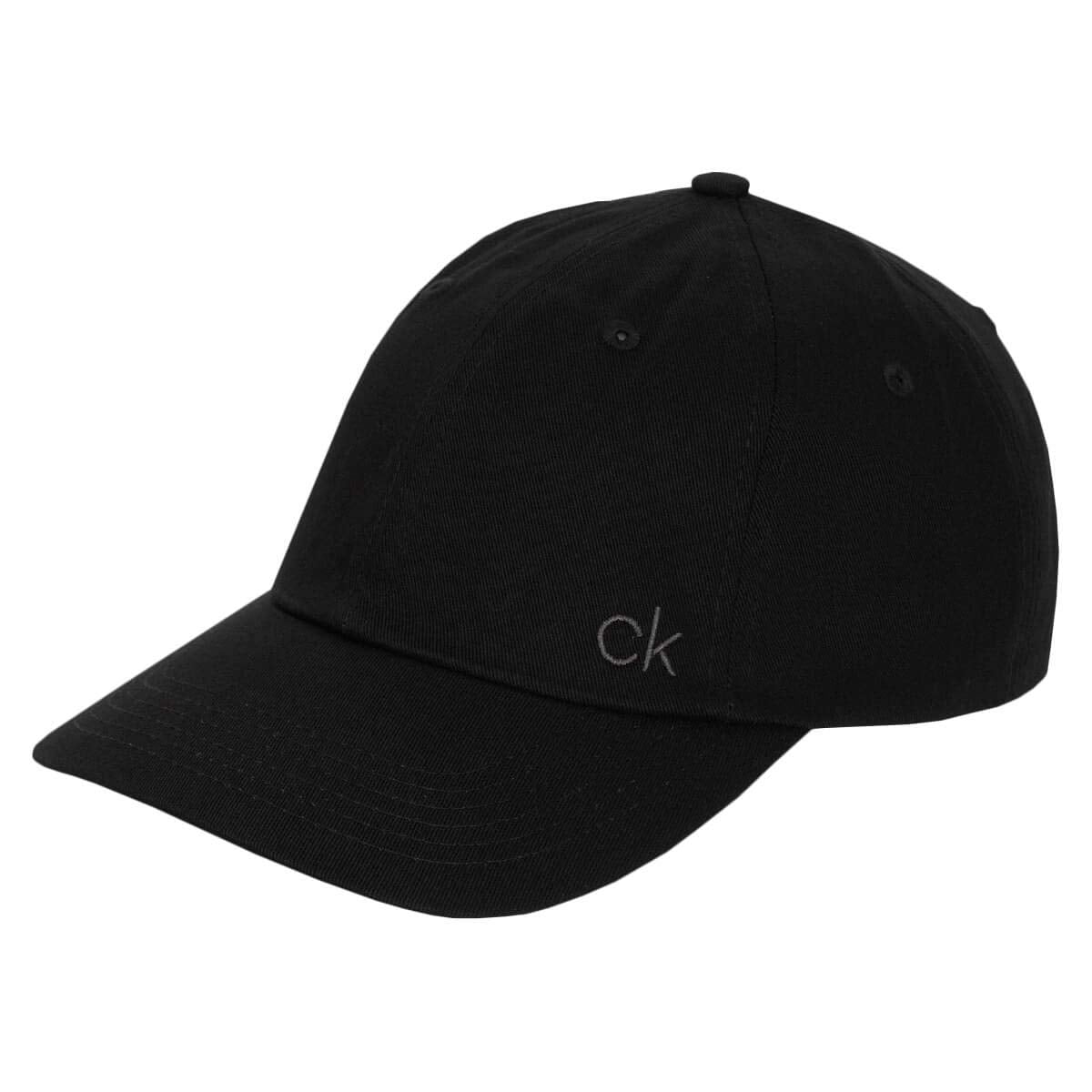 Calvin Klein Men's Classic Cotton 6 Panel Cap - One Size - Black/Charcoal