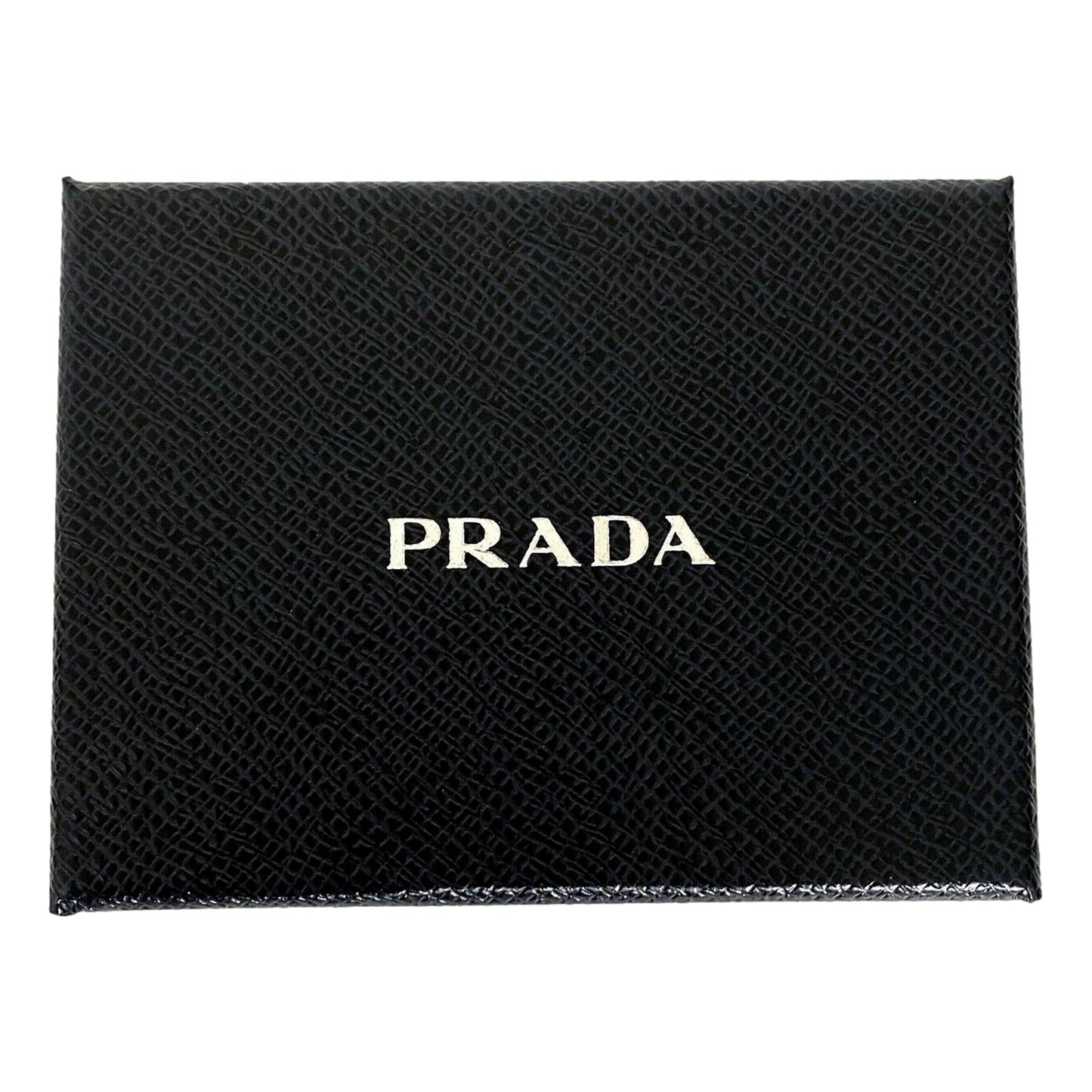 Prada Vitello 'Move' Signature Logo Plaque Card Case, Baltico (Navy) 1MC122